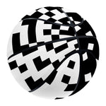 Black And White Pixel Pattern Print Basketball