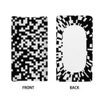 Black And White Pixel Pattern Print Changing Pad Cover