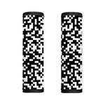 Black And White Pixel Pattern Print Handle Covers