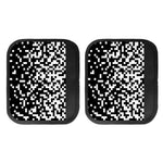 Black And White Pixel Pattern Print Handle Covers