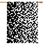 Black And White Pixel Pattern Print House Flag