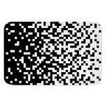 Black And White Pixel Pattern Print Indoor Door Mat