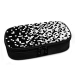 Black And White Pixel Pattern Print Insulin Cooler Travel Case