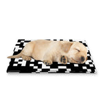 Black And White Pixel Pattern Print Pet Cooling Mat Cover