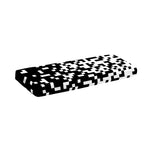 Black And White Pixel Pattern Print Piano Keyboard Cover