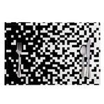 Black And White Pixel Pattern Print Placemat