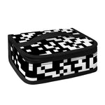 Black And White Pixel Pattern Print Small Lunch Bag