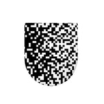 Black And White Pixel Pattern Print Toilet Lid Cover