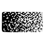 Black And White Pixel Pattern Print Towel