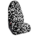 Black And White Pixel Pattern Print Waterproof Car Seat Cover