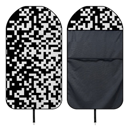 Black And White Pixel Pattern Print Waterproof Car Seat Cover