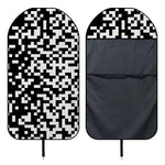 Black And White Pixel Pattern Print Waterproof Car Seat Cover