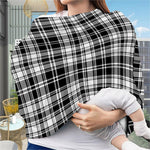Black And White Plaid Pattern Print Baby Seat Cover