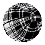 Black And White Plaid Pattern Print Basketball