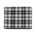 Black And White Plaid Pattern Print Bifold Wallet