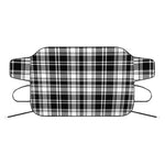 Black And White Plaid Pattern Print Car Windshield Snow Cover