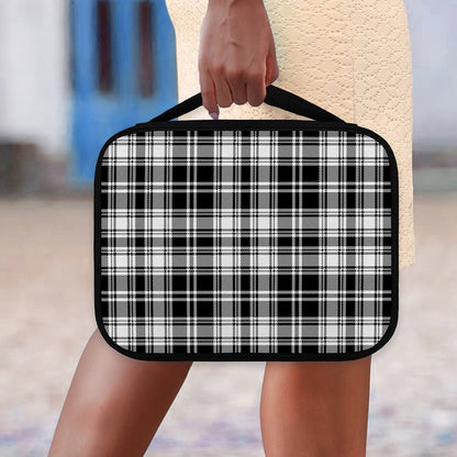 Black And White Plaid Pattern Print Classic Bible Case