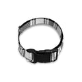 Black And White Plaid Pattern Print Dog Collar