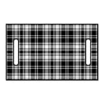 Black And White Plaid Pattern Print Golf Cart Seat Cover
