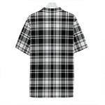 Black And White Plaid Pattern Print Hawaiian Shirt