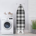 Black And White Plaid Pattern Print Ironing Board Cover