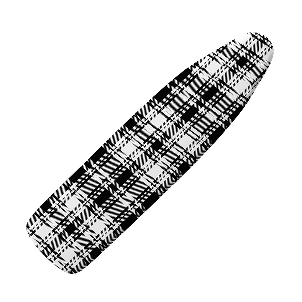 Black And White Plaid Pattern Print Ironing Board Cover