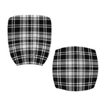 Black And White Plaid Pattern Print Office Chair Cover