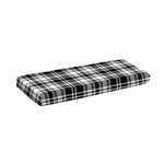 Black And White Plaid Pattern Print Piano Keyboard Cover