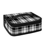 Black And White Plaid Pattern Print Small Lunch Bag