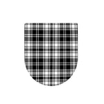 Black And White Plaid Pattern Print Toilet Lid Cover