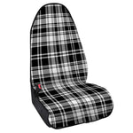Black And White Plaid Pattern Print Waterproof Car Seat Cover