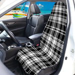 Black And White Plaid Pattern Print Waterproof Car Seat Cover