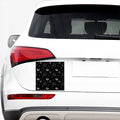 Black And White Planets Pattern Print Car Sticker