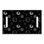 Black And White Planets Pattern Print Golf Cart Seat Cover