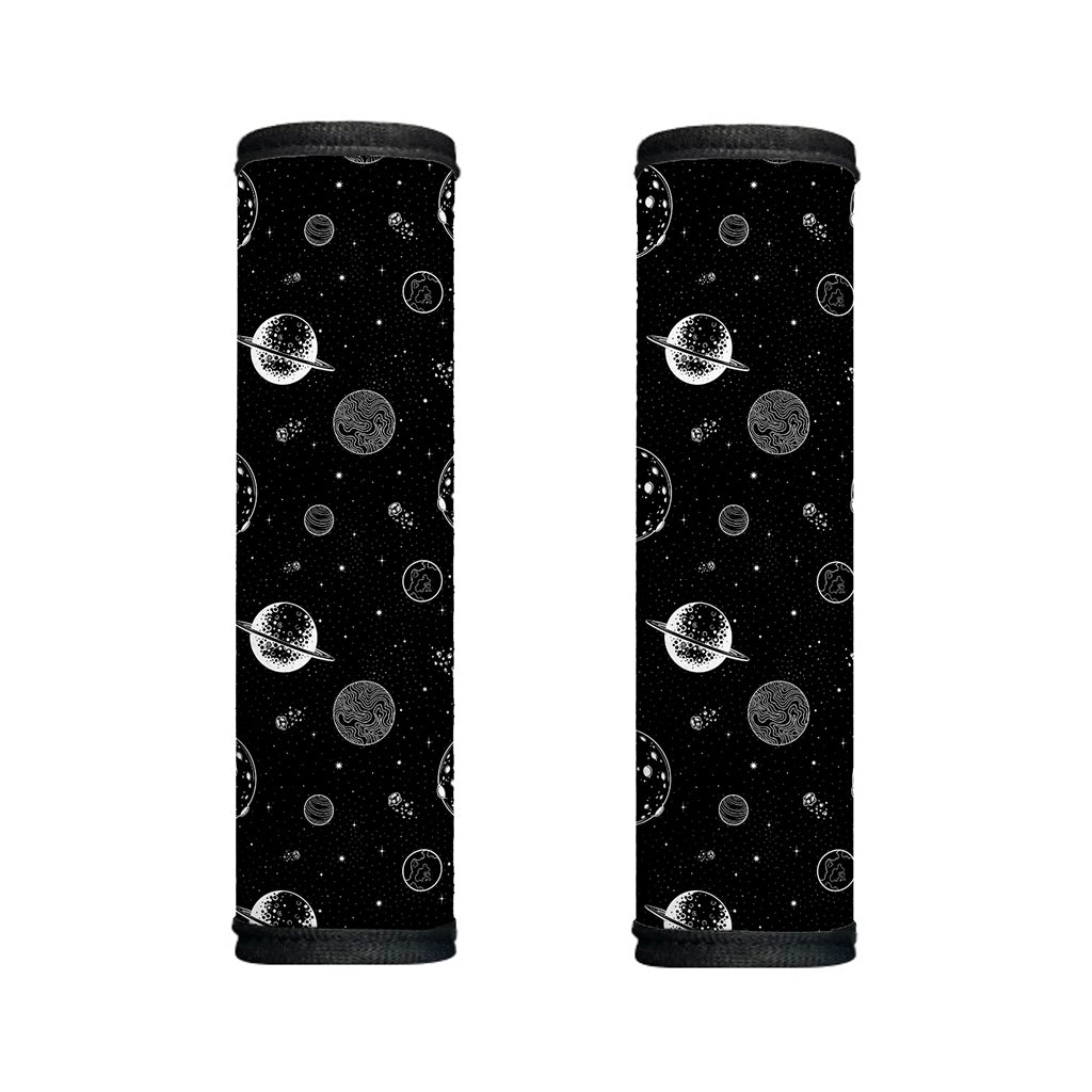 Black And White Planets Pattern Print Handle Covers
