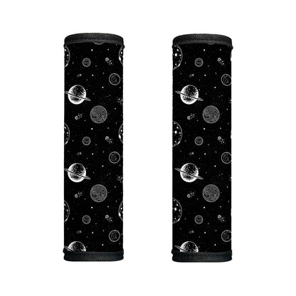 Black And White Planets Pattern Print Handle Covers