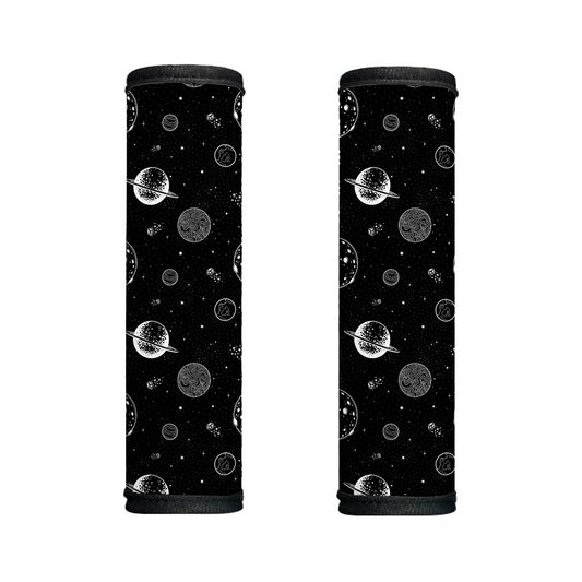 Black And White Planets Pattern Print Handle Covers