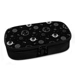 Black And White Planets Pattern Print Insulin Cooler Travel Case