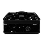 Black And White Planets Pattern Print Small Lunch Bag