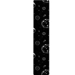Black And White Planets Pattern Print Table Runner