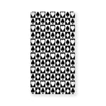 Black And White Playing Card Suits Print Baby Crib Sheet