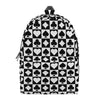 Black And White Playing Card Suits Print Backpack