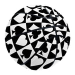 Black And White Playing Card Suits Print Basketball