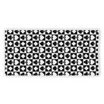 Black And White Playing Card Suits Print Beach Towel