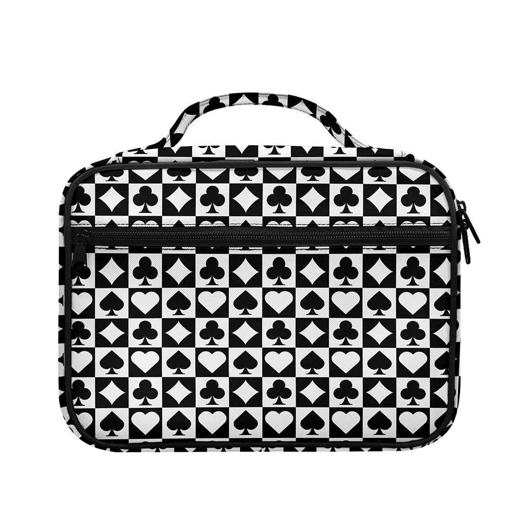 Black And White Playing Card Suits Print Briefcase Bible Bag