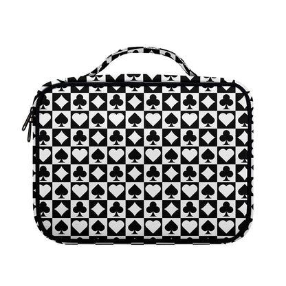 Black And White Playing Card Suits Print Briefcase Bible Bag