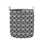 Black And White Playing Card Suits Print Collapsible Laundry Basket
