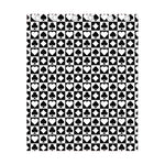 Black And White Playing Card Suits Print Curtain