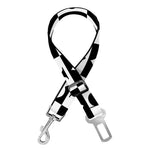 Black And White Playing Card Suits Print Dog Seat Belt