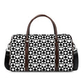 Black And White Playing Card Suits Print Duffel Bag
